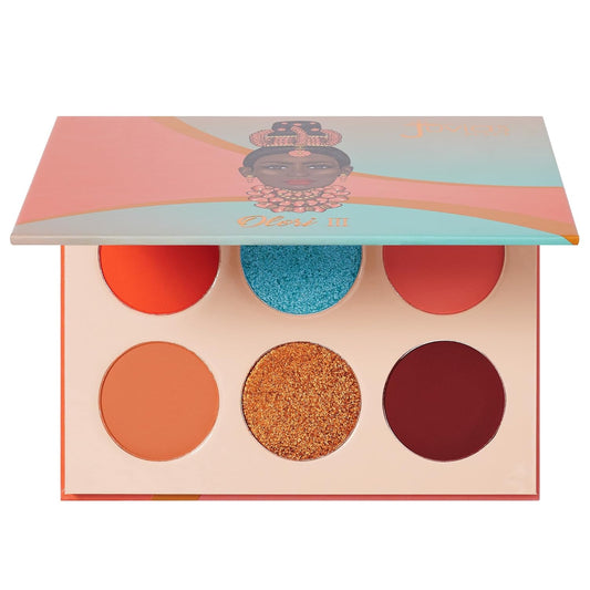 Juvia's Place Olori 3 - Coral, brown, Bronze, Shades of 6, Eyeshadow Palette, Professional Eye Makeup, Pigmented Eyeshadow Palette, Makeup Palette for Eye Color & Shine, Pressed Eyeshadow Cosmetics