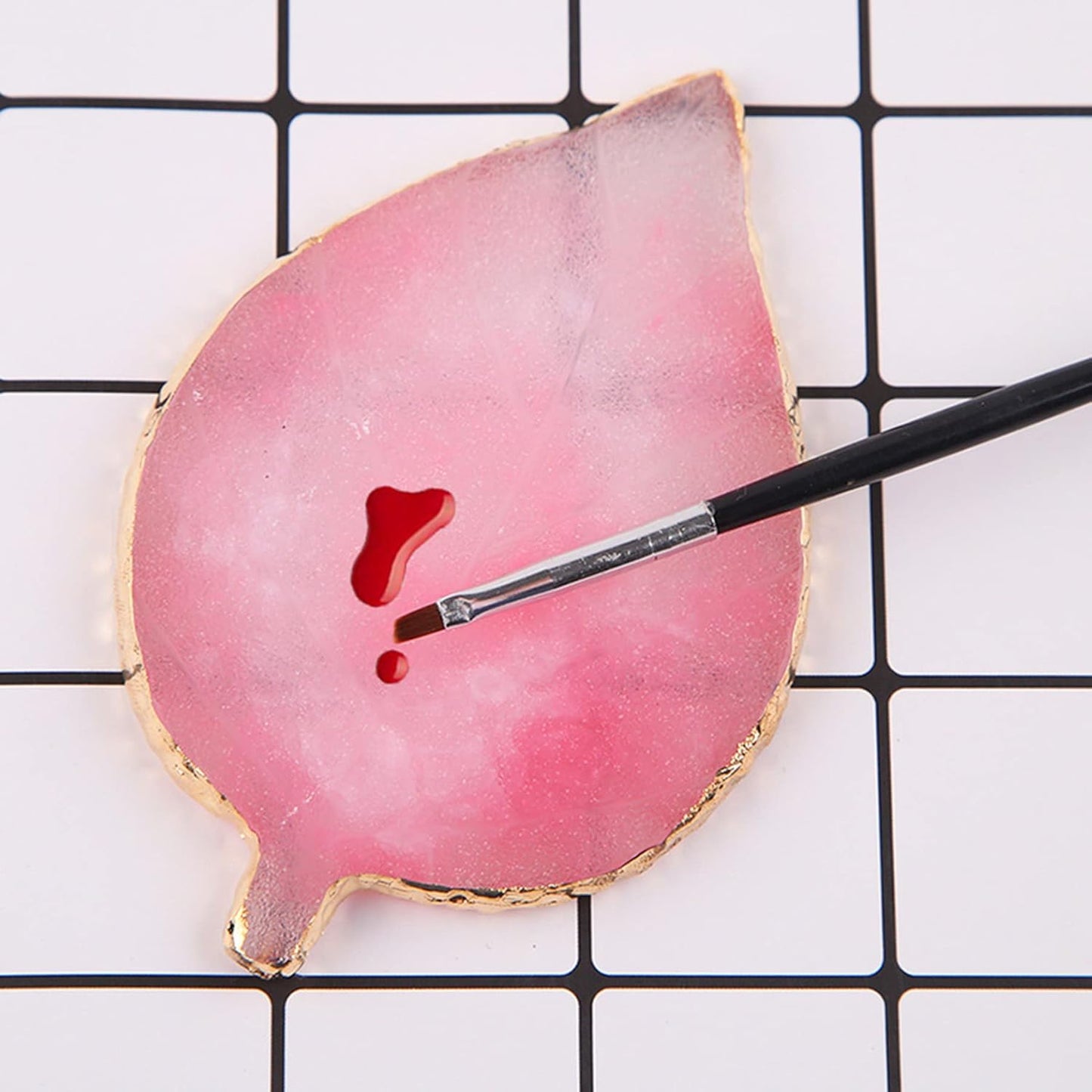 1 Piece Nail Art Palette Nail Polish Palette Mixing Palette Makeup Plate Nail Plates for Nail Art Nail Tip Holder Nail Art Display