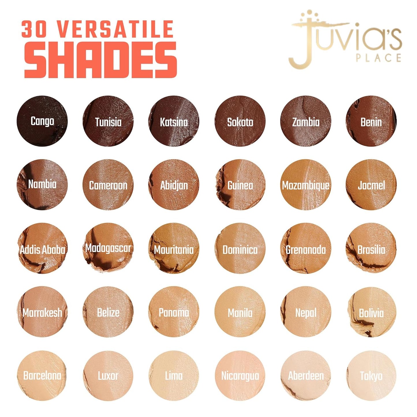 Juvia's Place Shade Stick Foundation, Concealer, Contour, Nicaragua, Light w/Neutral Cool Undertone, .34 oz
